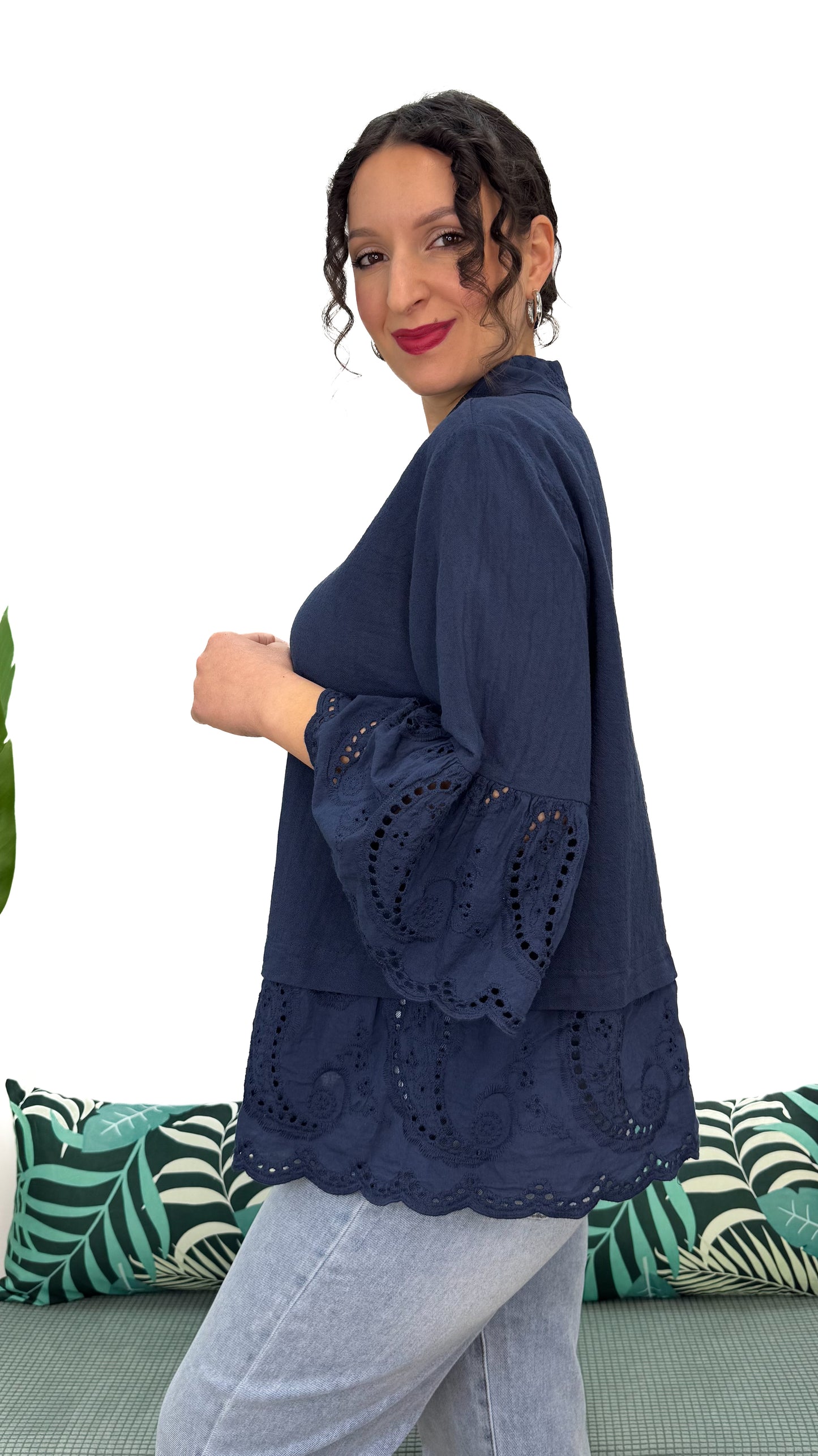 CAMICIA IN PIZZO SANGALLO