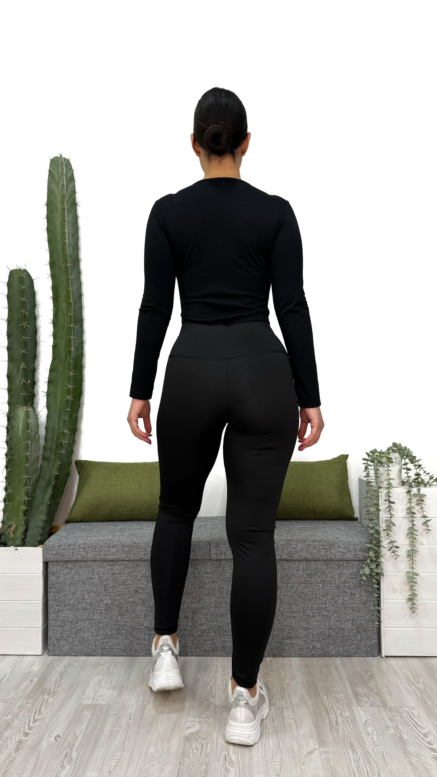 LEGGINGS ELASTICIZZATO NERO