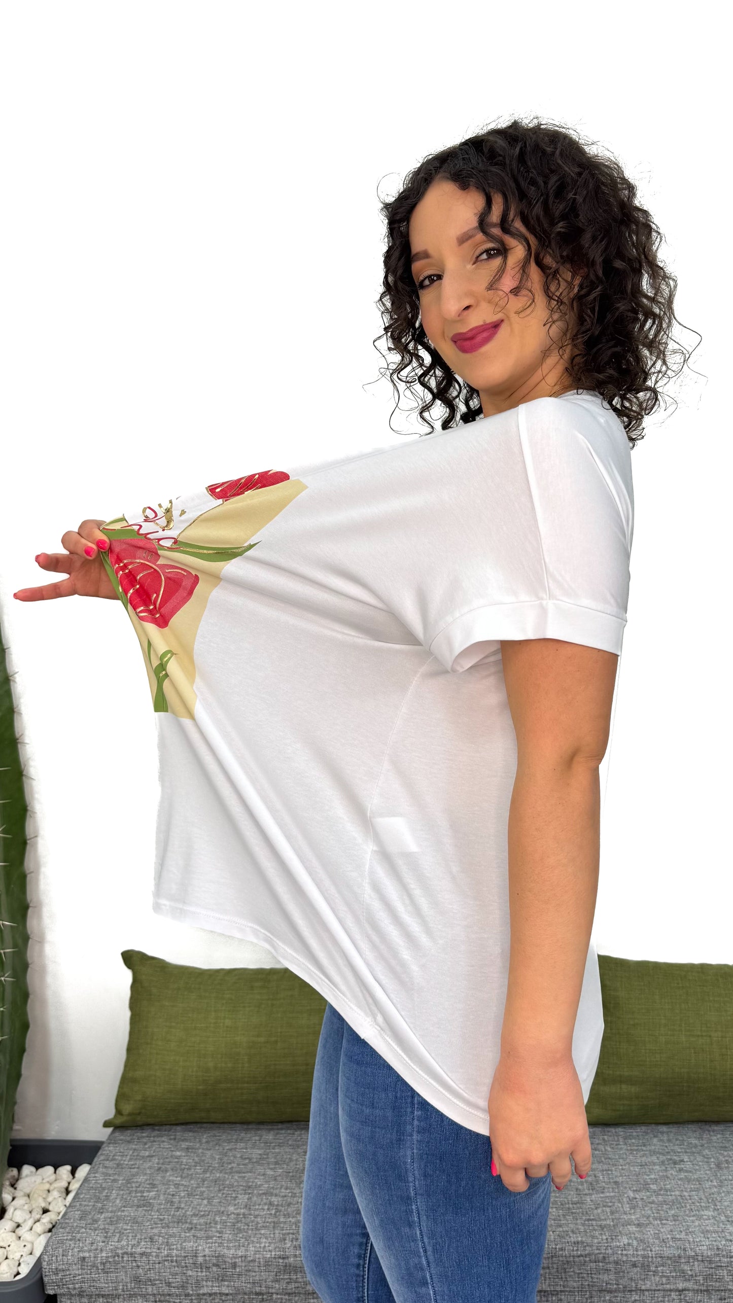 T-SHIRT TULIPANI LINEA MORBIDA