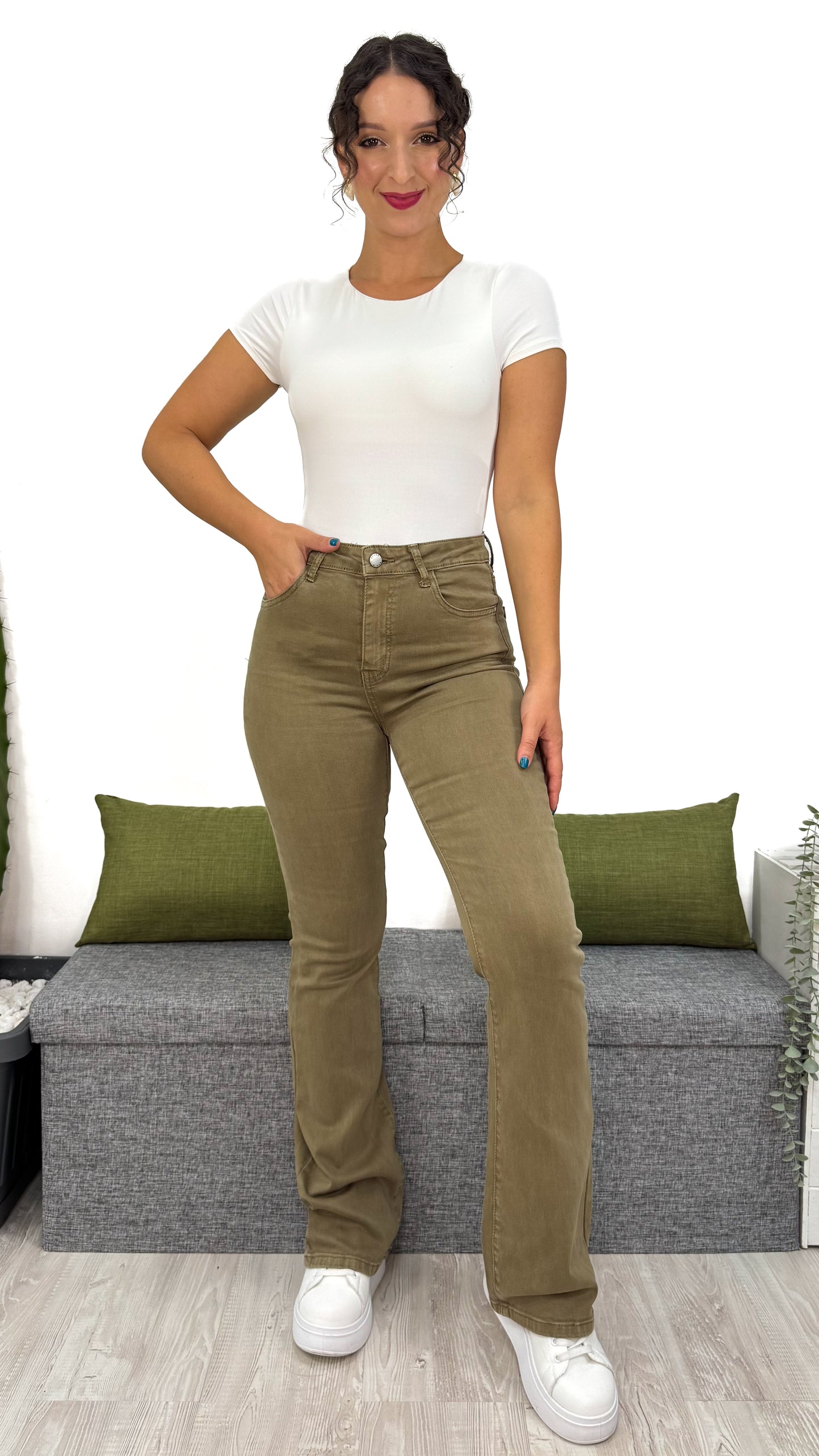 JEANS FLARE NOCCIOLA