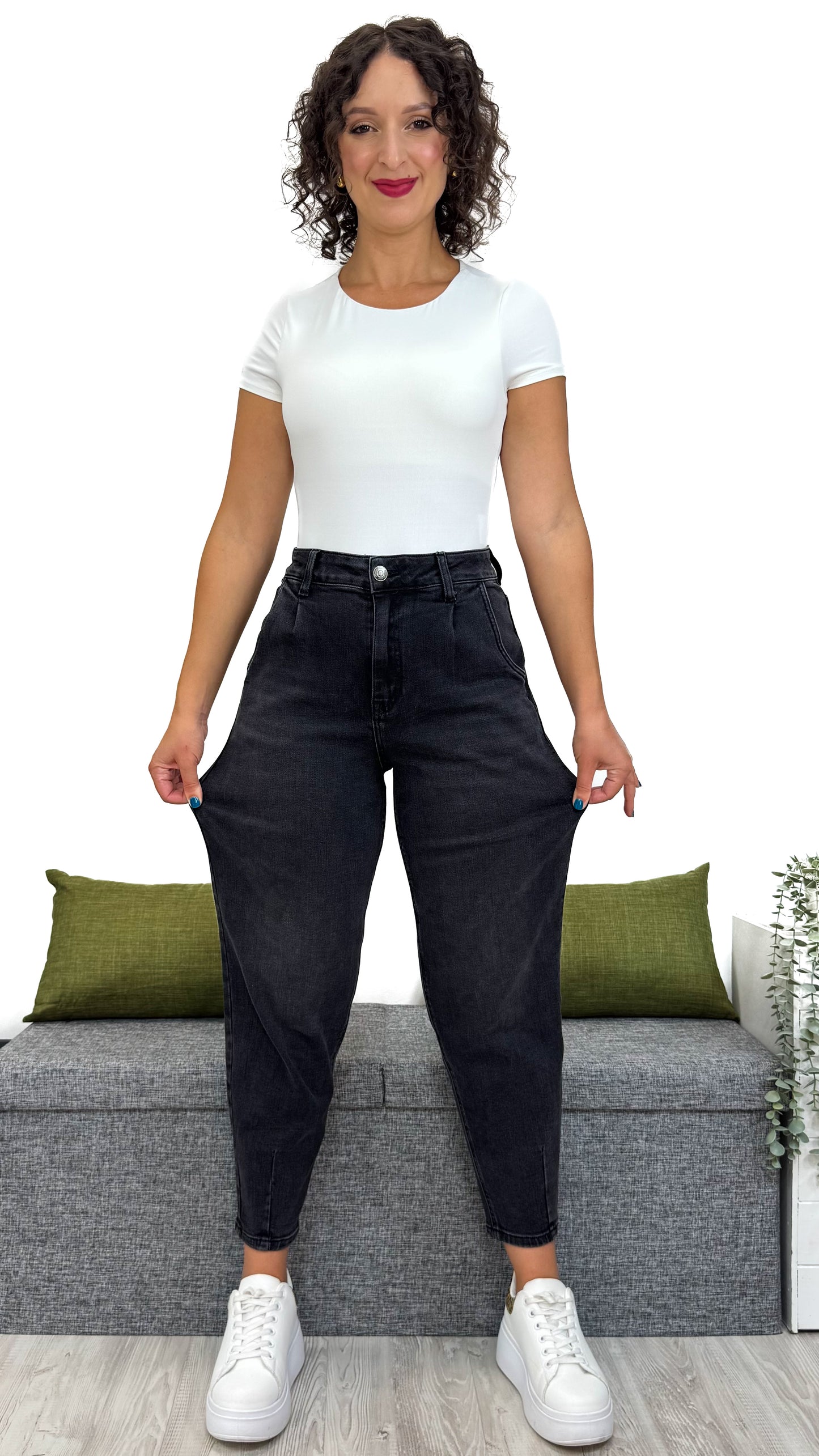 JEANS BALLON NERO