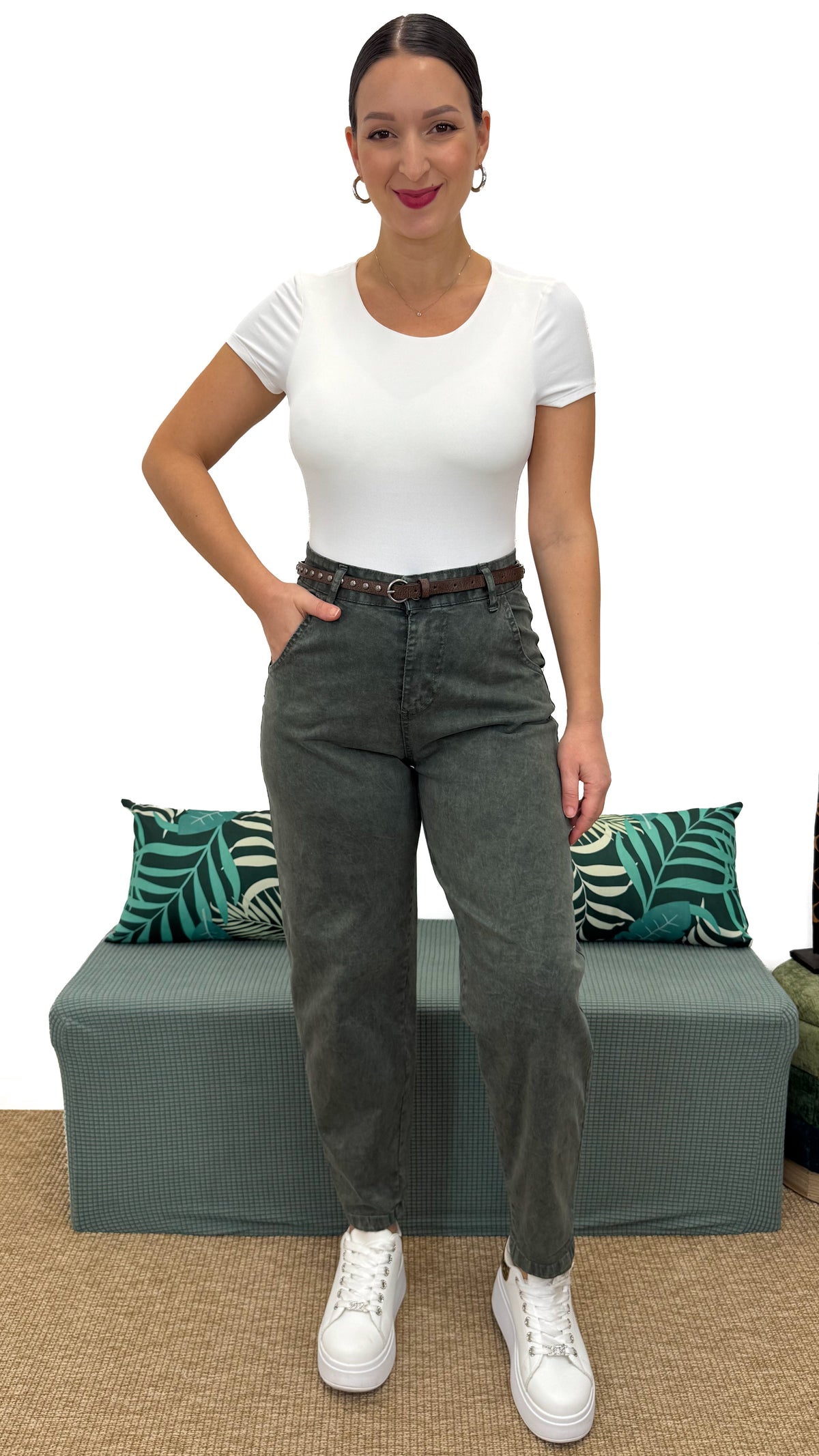 JEANS ANIMA VERDE