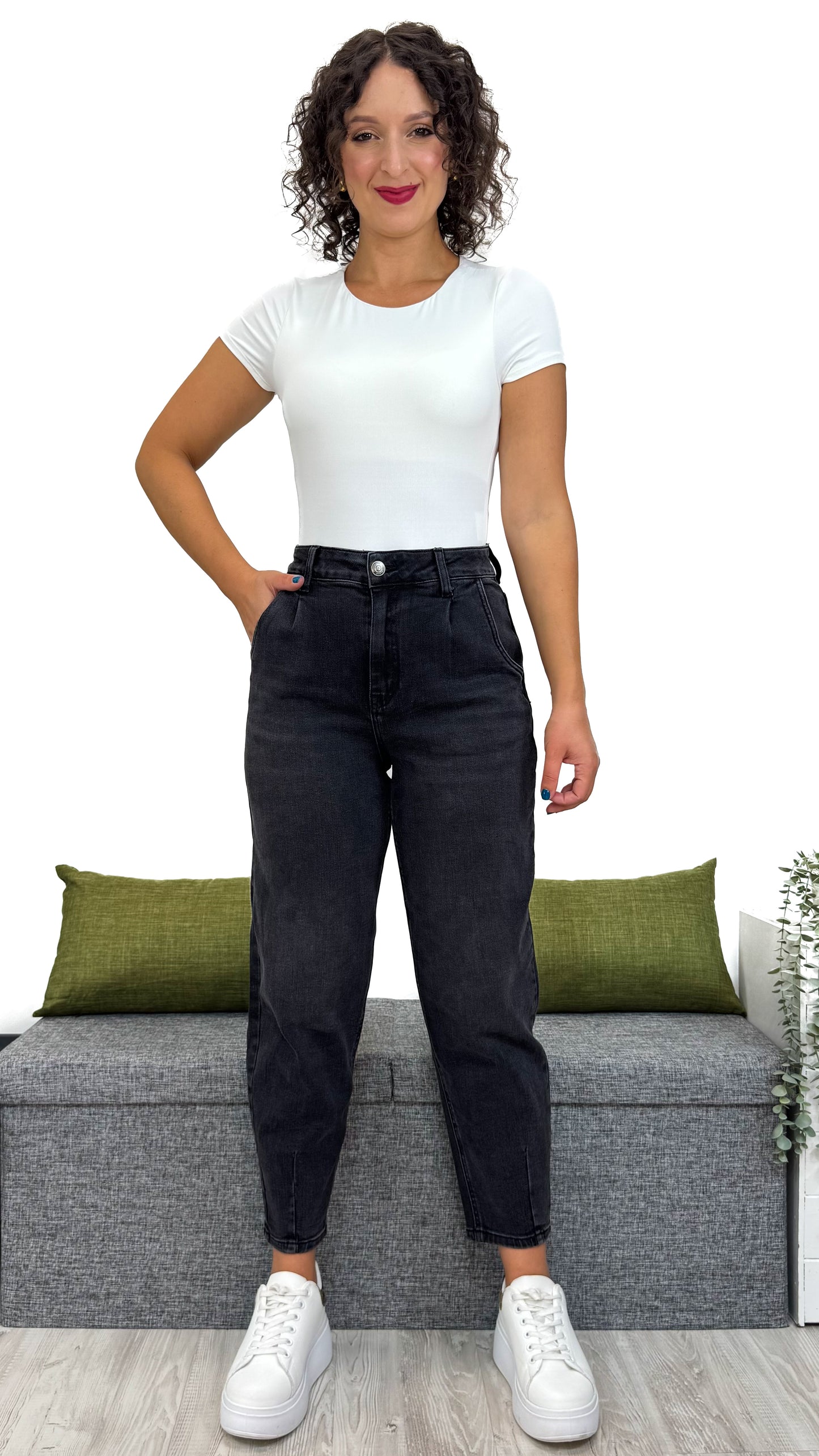 JEANS BALLON NERO