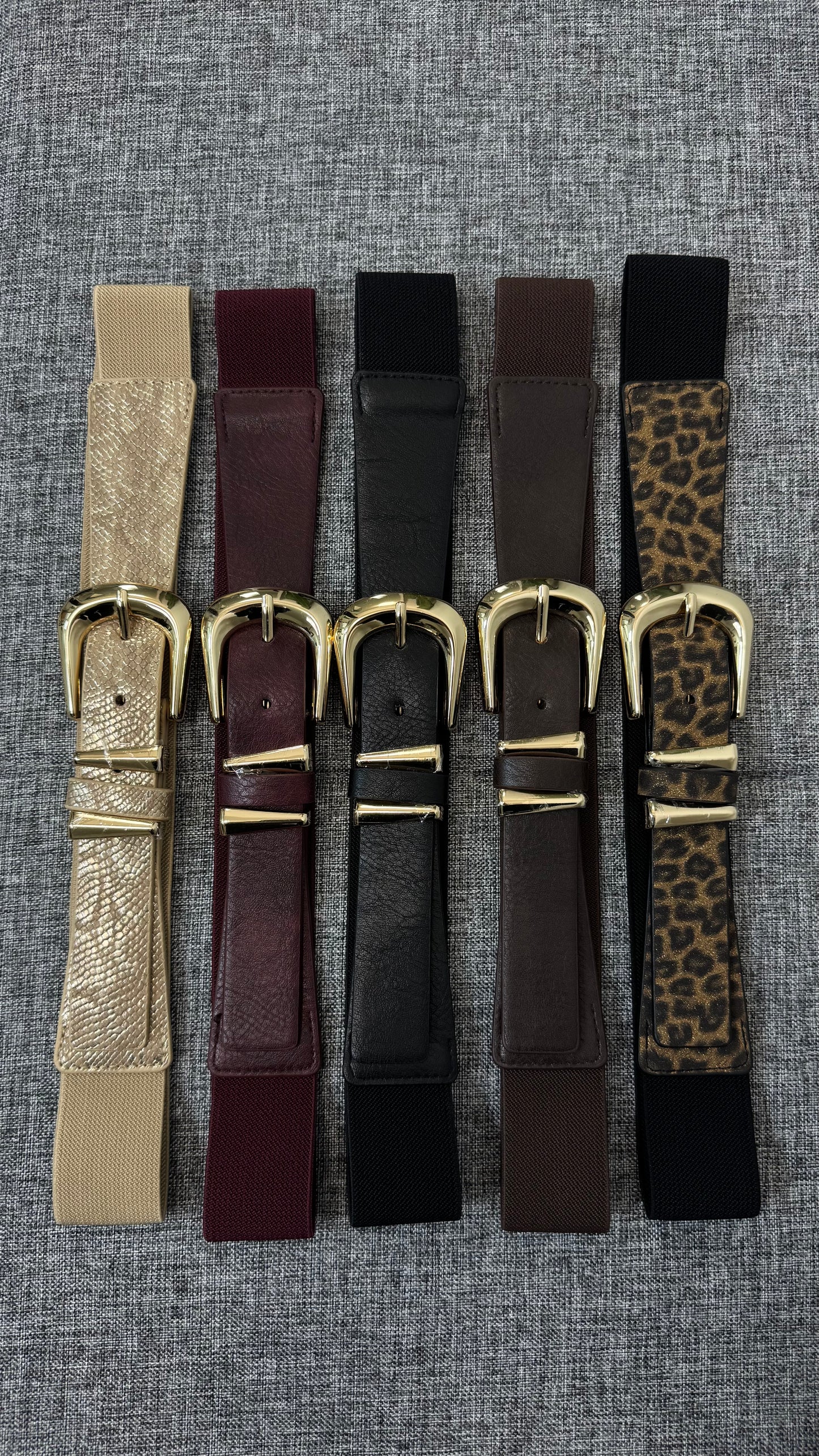 CINTURA ELASTICA FIBBIA TONDA