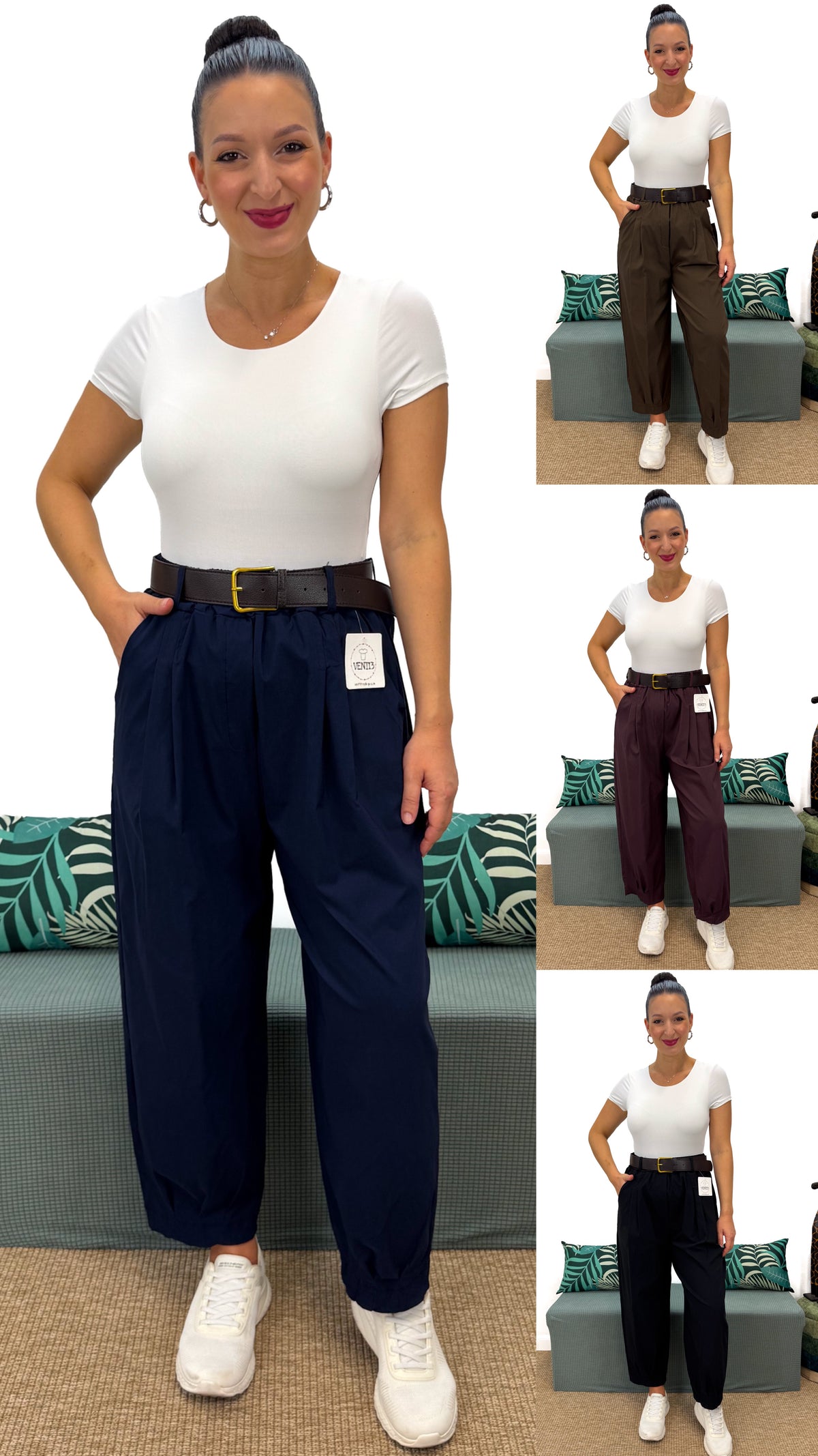 PANTALONE BALLON ELASTICIZZATO