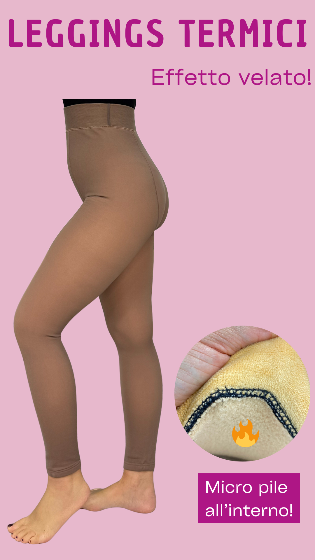 LEGGINGS TERMICI effetto velato
