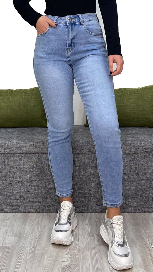 Jeans mom-fit Ghiaccio