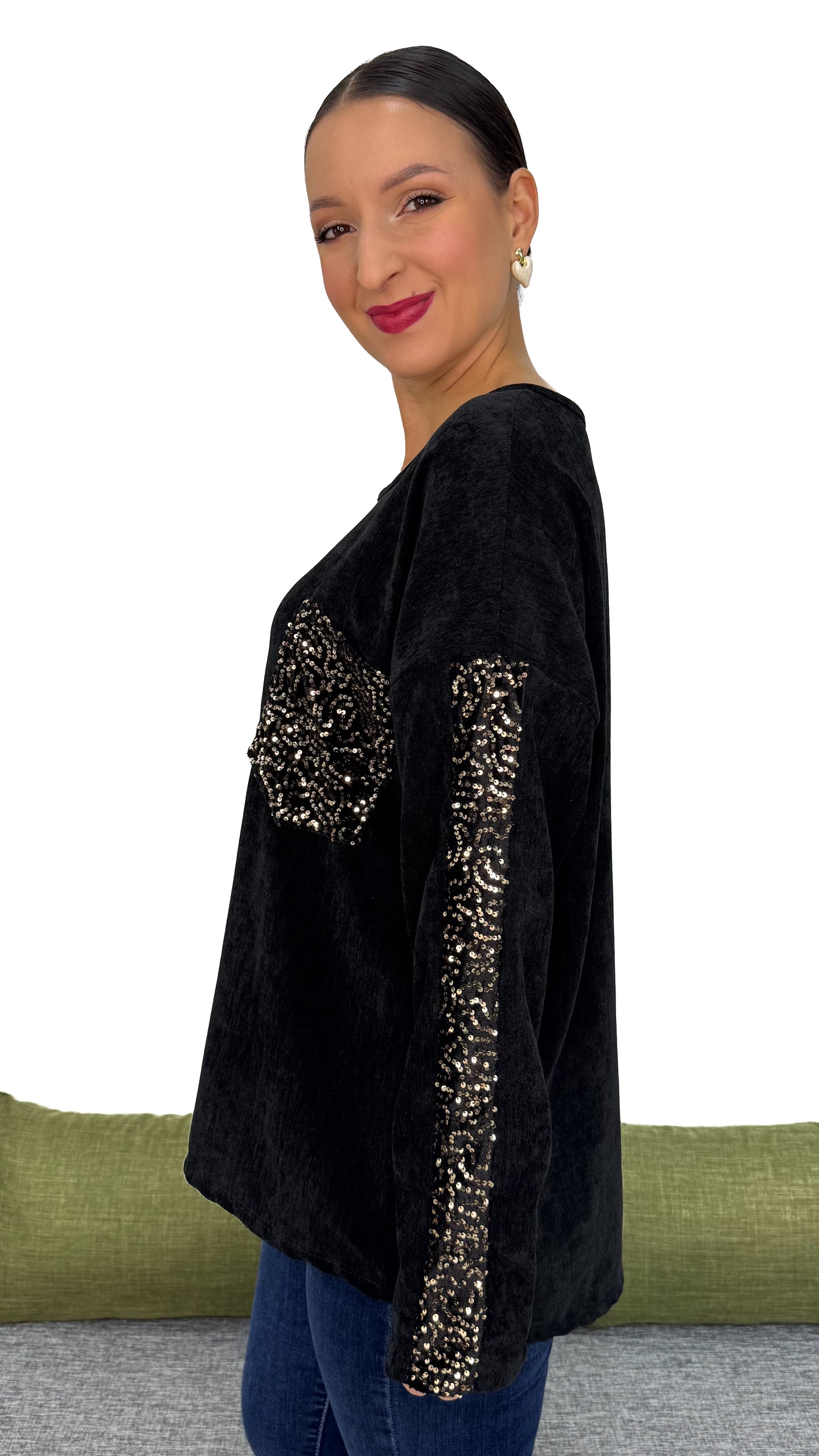 MAGLIA PAILLETTES LINEA MORBIDA