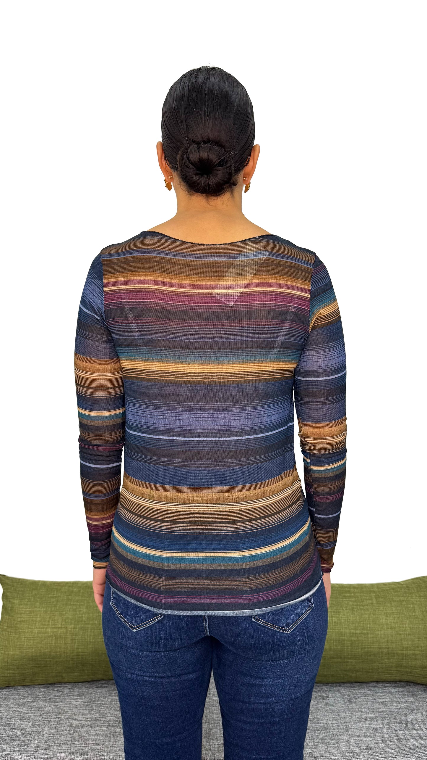 MAGLIA CASHMERE RIGHE