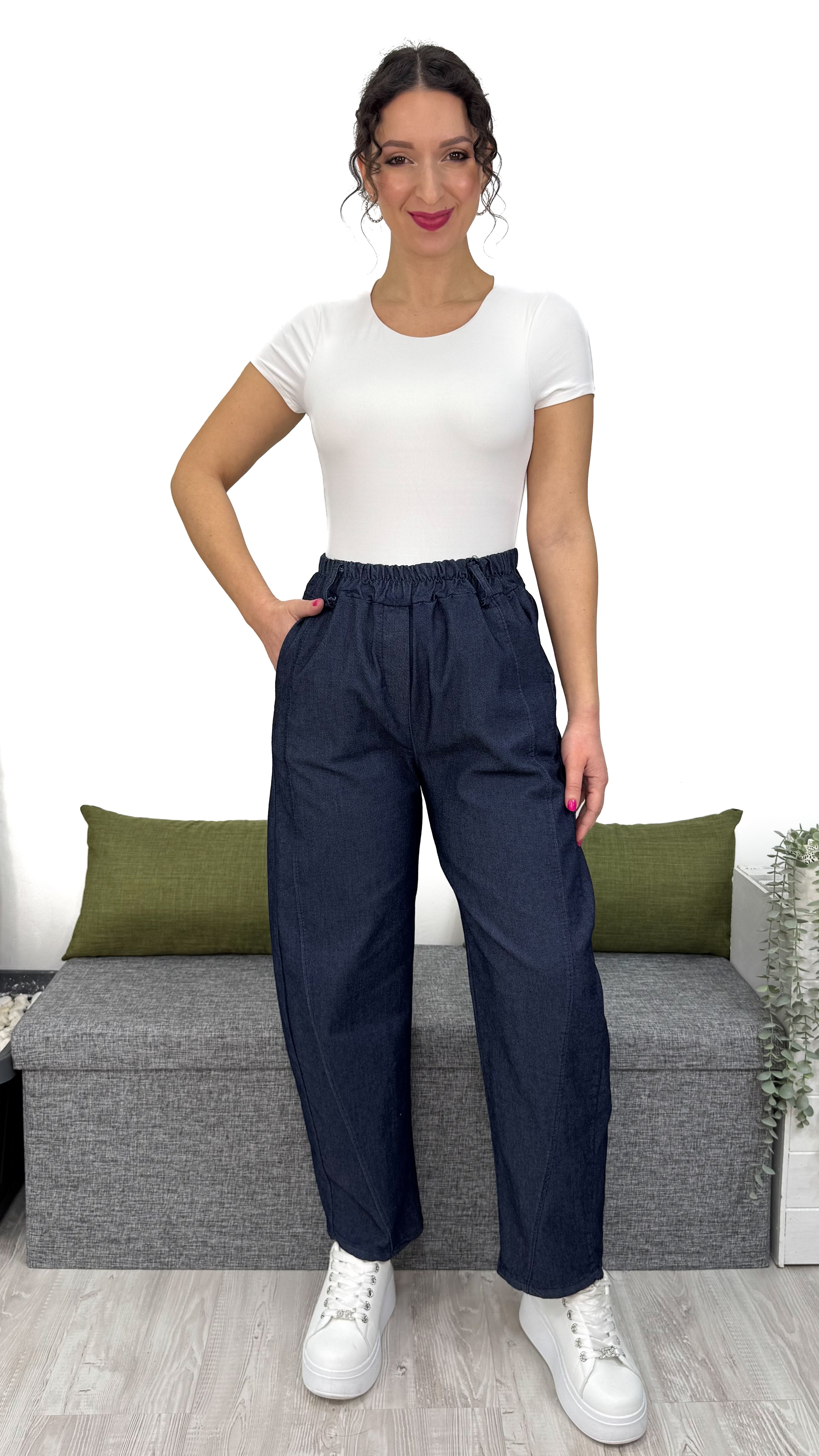 PANTALONE BALLON DENIM LEGGERO
