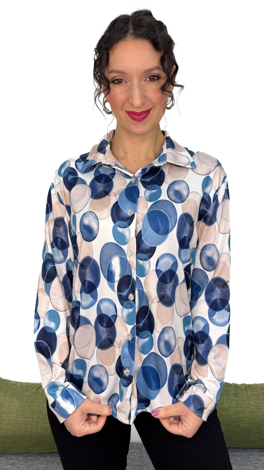 CAMICIA IN MAGLIA FANTASIA