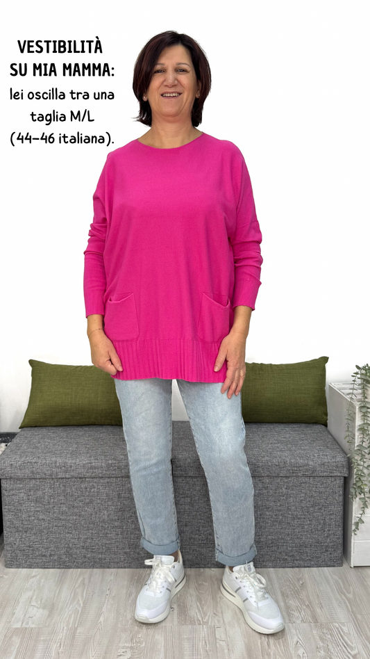 MAGLIONCINO MORBIDO CON TASCHINI