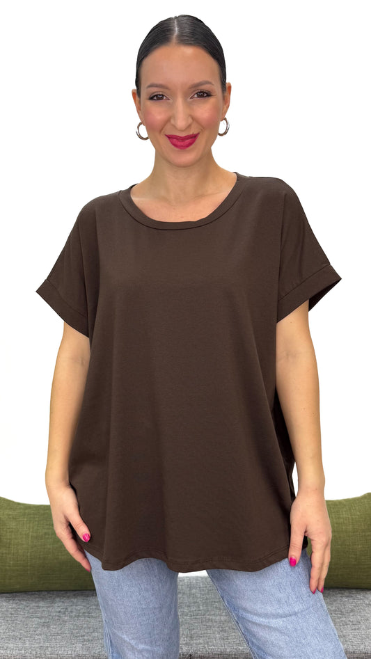 T-SHIRT TINTA UNITA LINEA MORBIDA