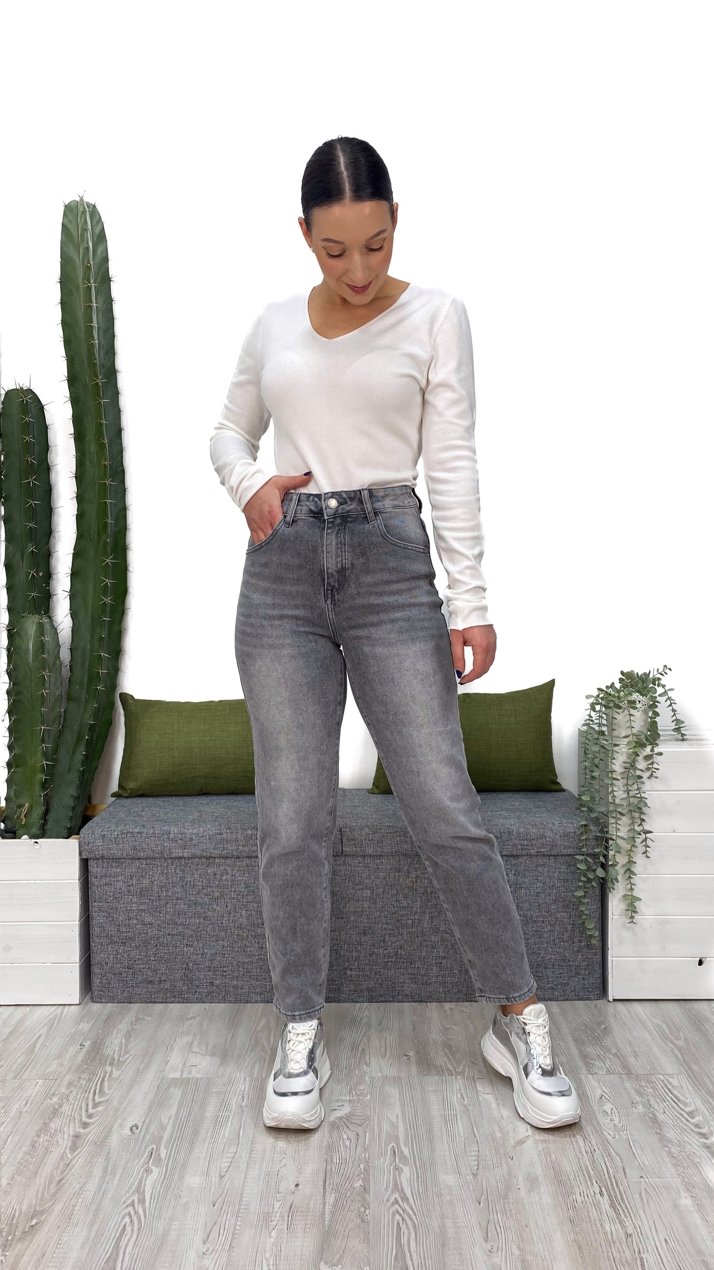 Jeans Grey Regular tgXS