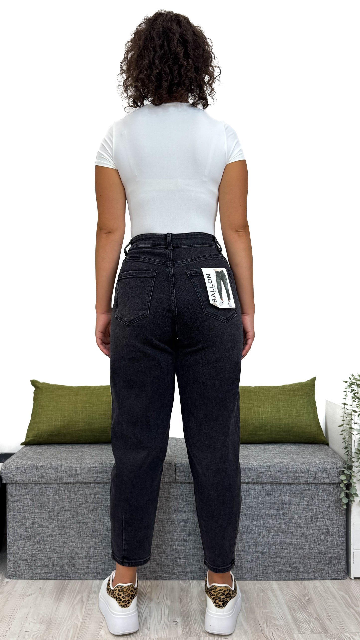 JEANS BALLON NERO