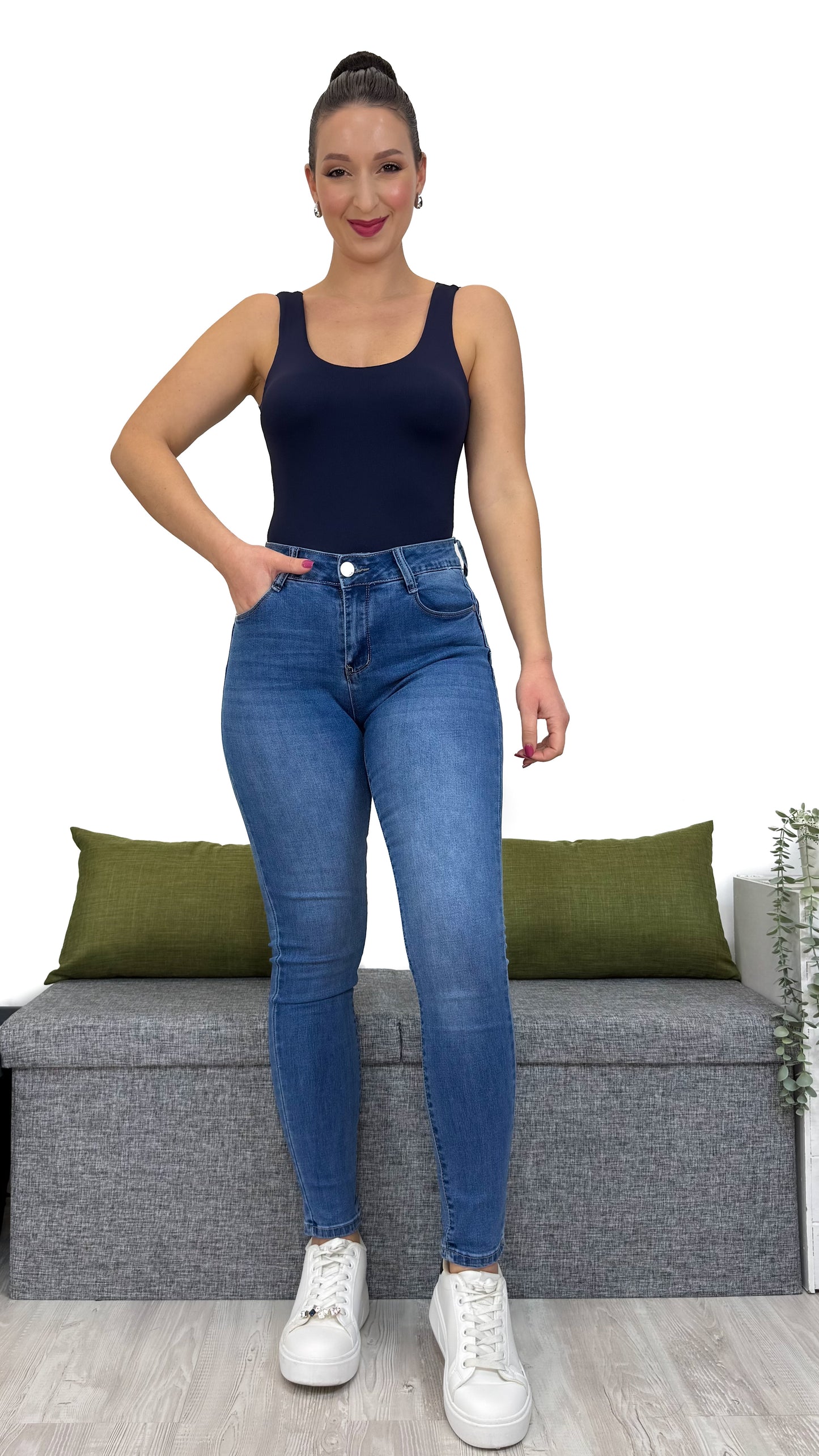 JEANS SKINNY EFFETTO -5KG PUSH-UP