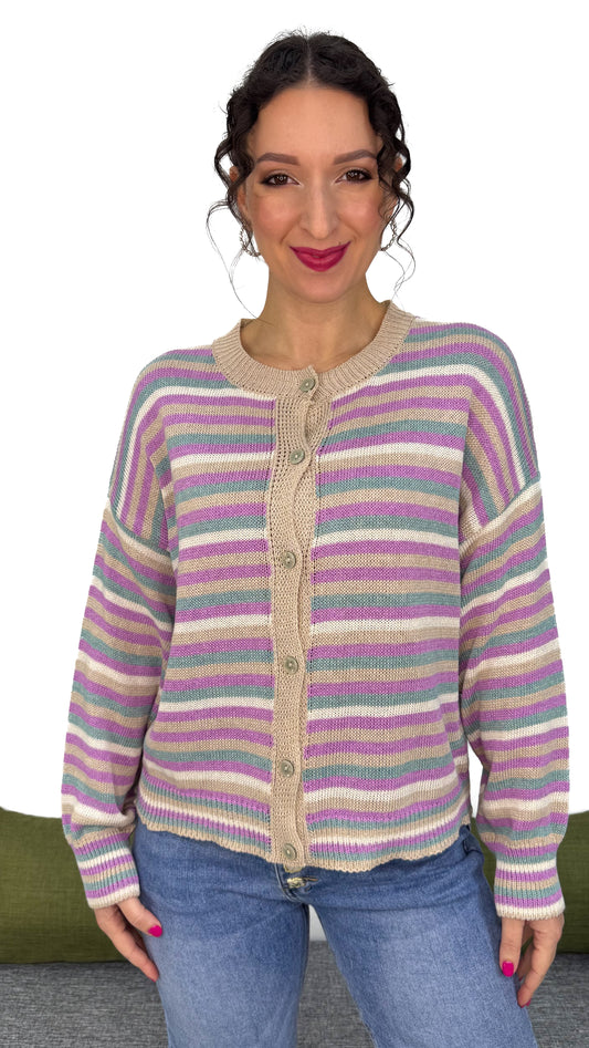 CARDIGAN A RIGHE