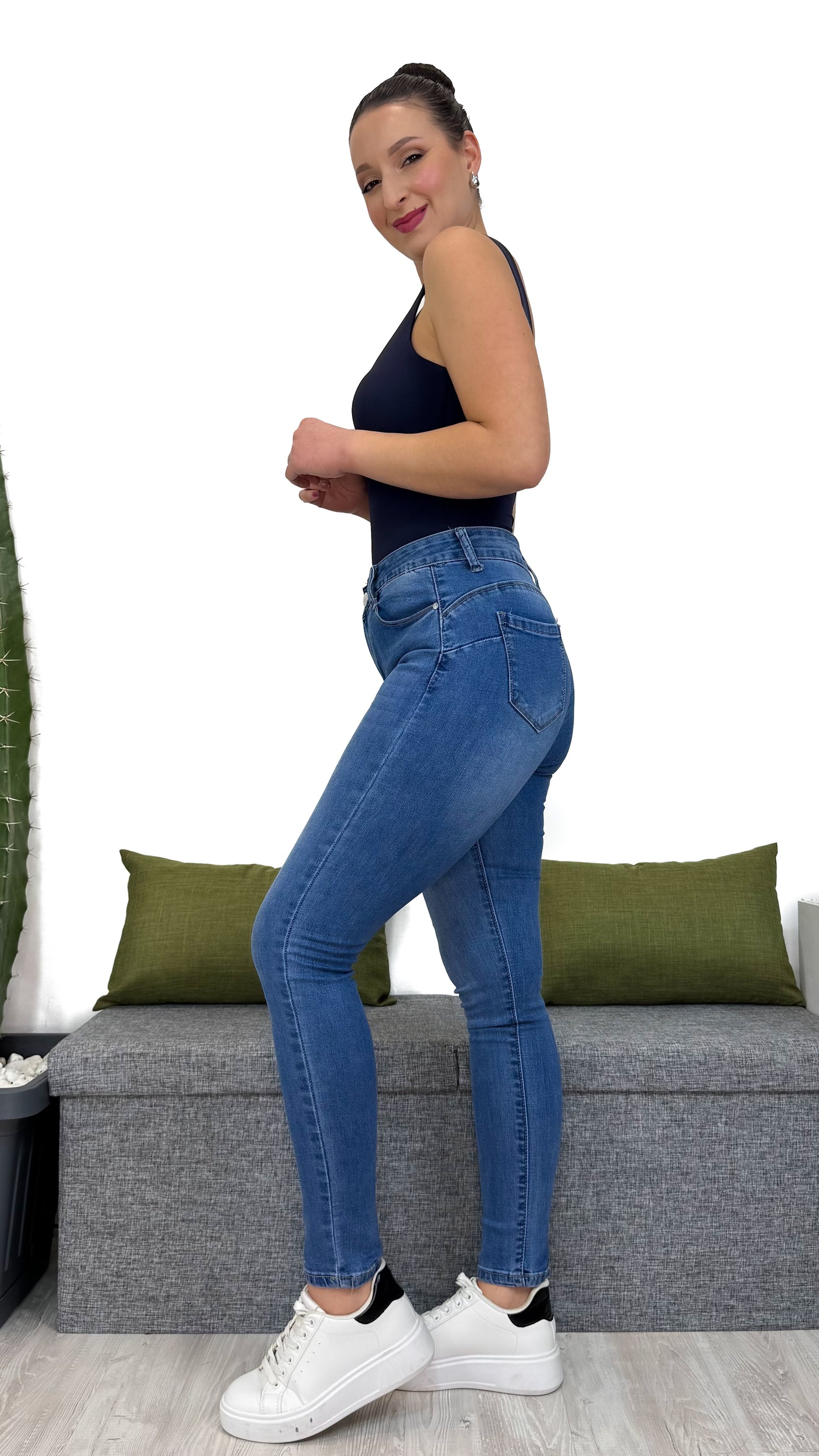 JEANS SKINNY EFFETTO -5KG PUSH-UP