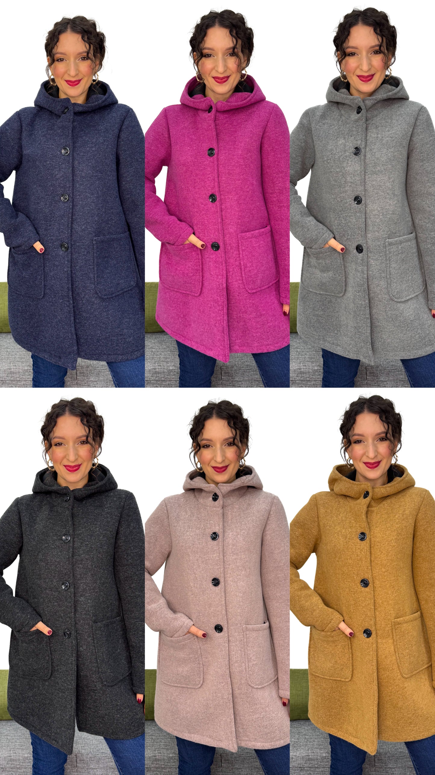 CAPPOTTO BOTTONI con micro pile