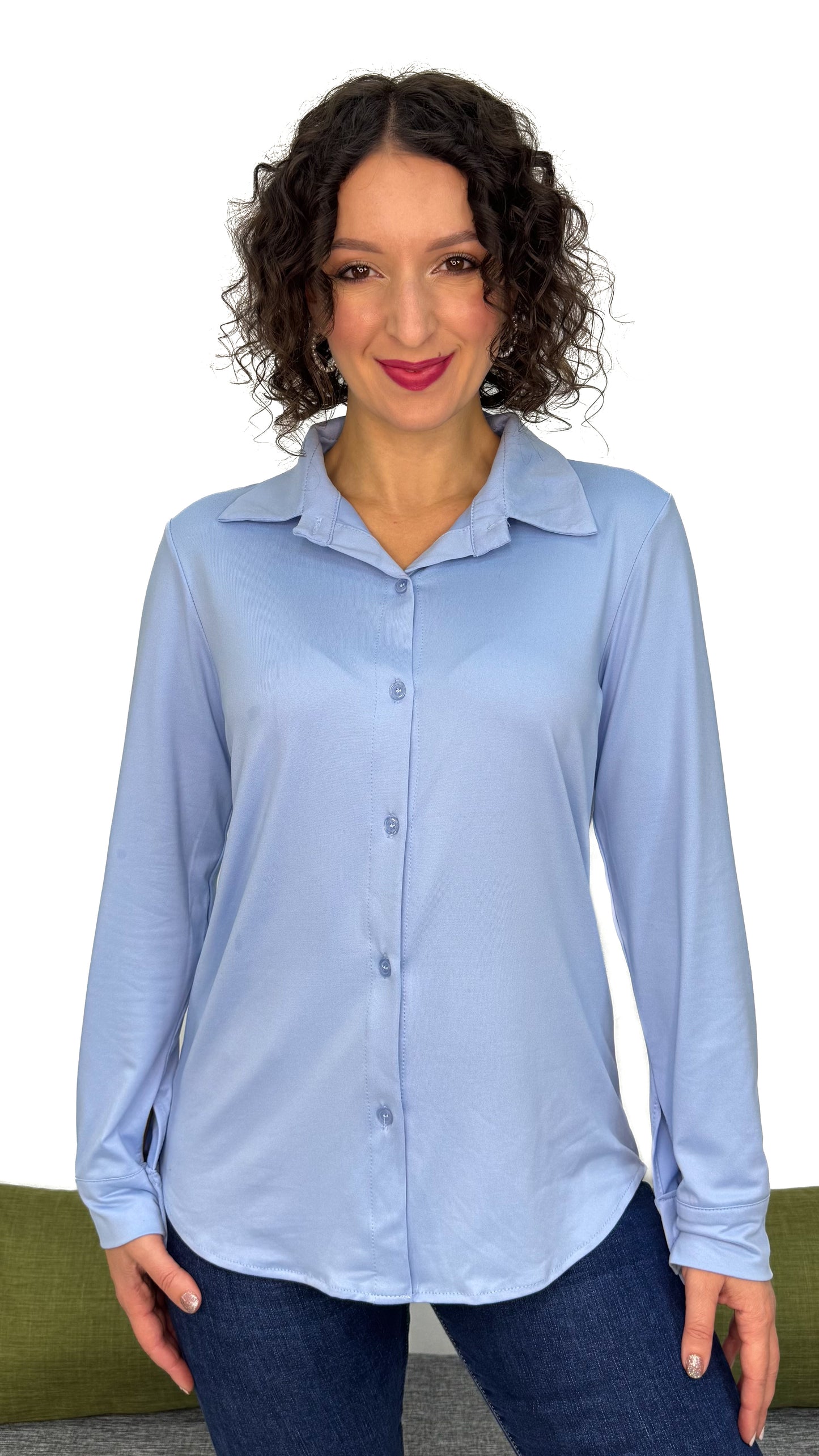 CAMICIA IN MAGLIA TINTA UNITA