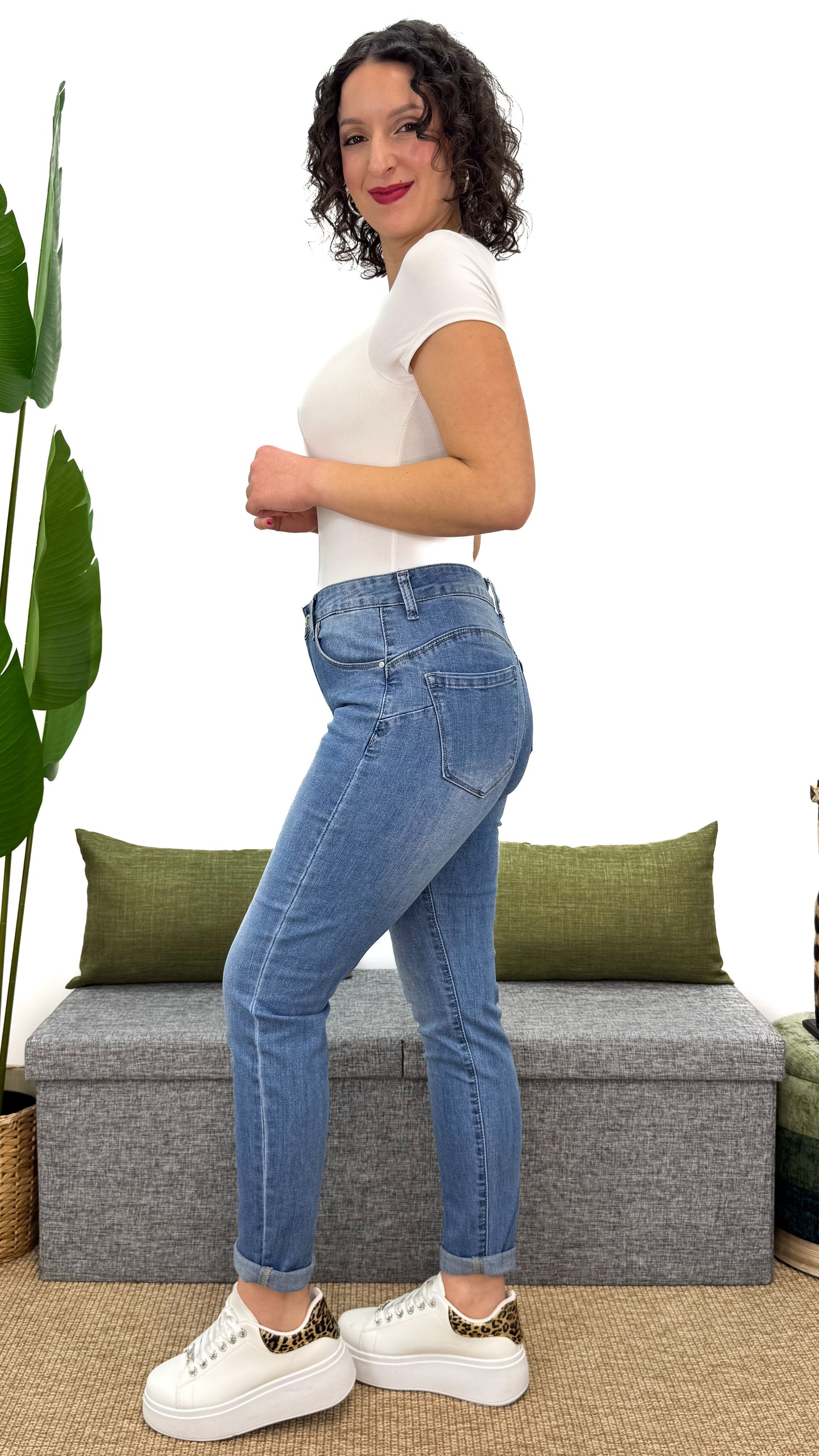 JEANS REGULAR CHIARO EFFETTO -5KG