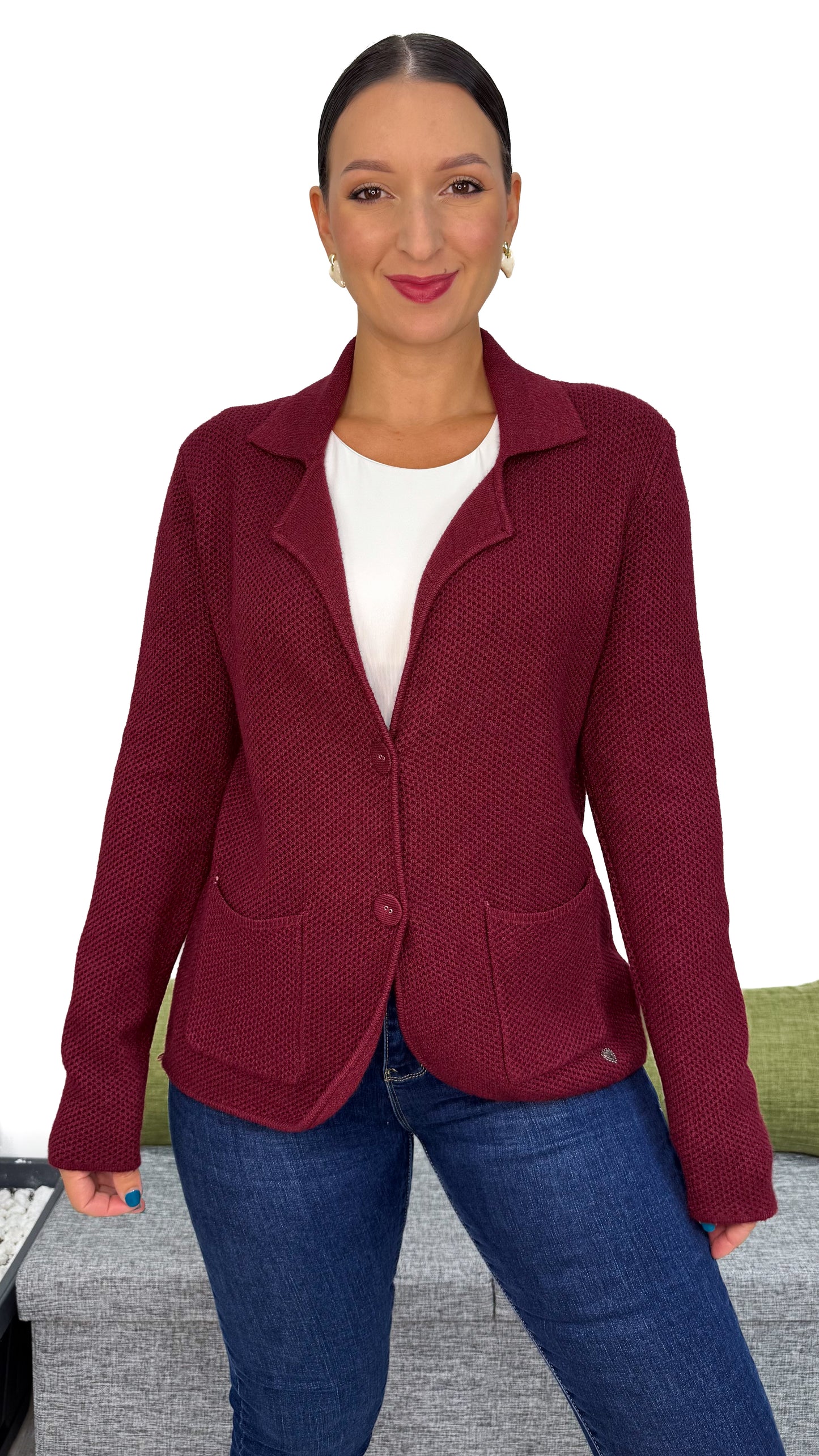BLAZER IN MAGLIA