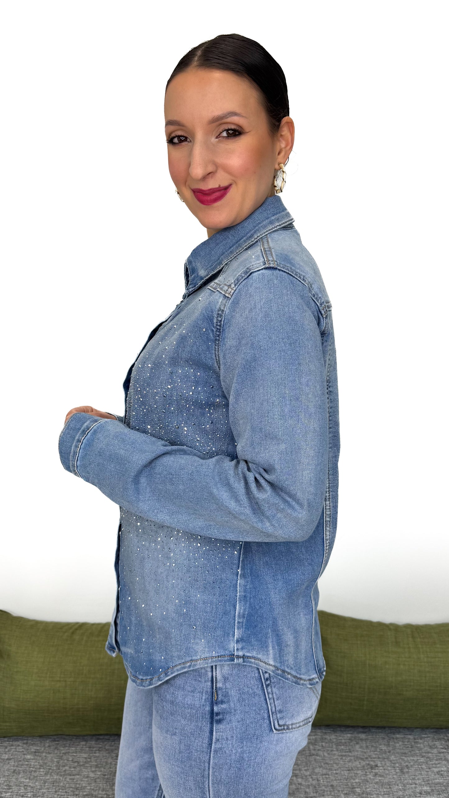 CAMICIA JEANS LUMINOSA