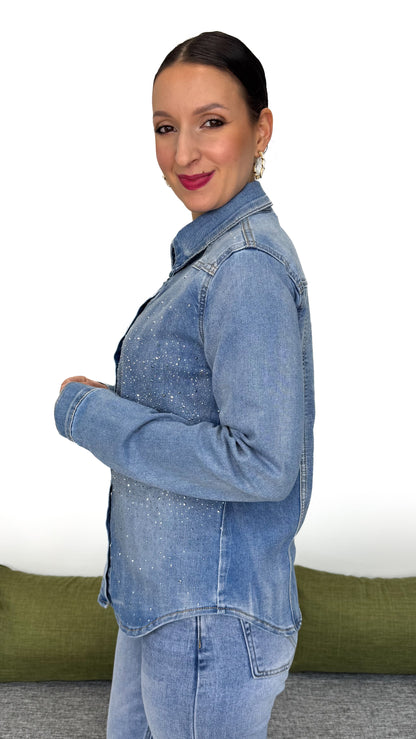 CAMICIA JEANS LUMINOSA