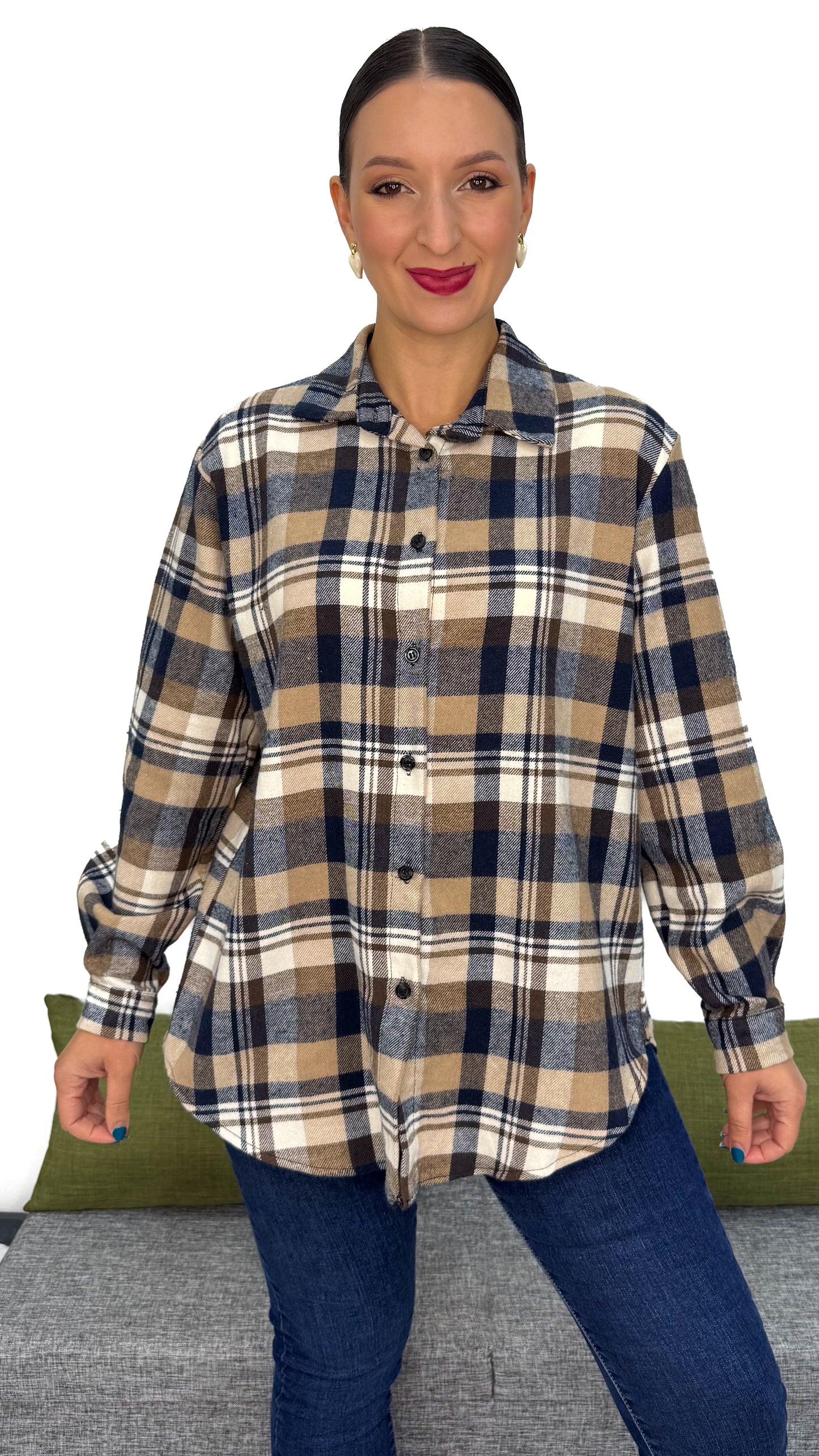 CAMICIA QUADRI IN FLANELLA