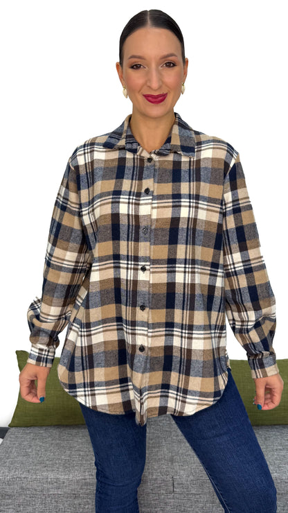 CAMICIA QUADRI IN FLANELLA