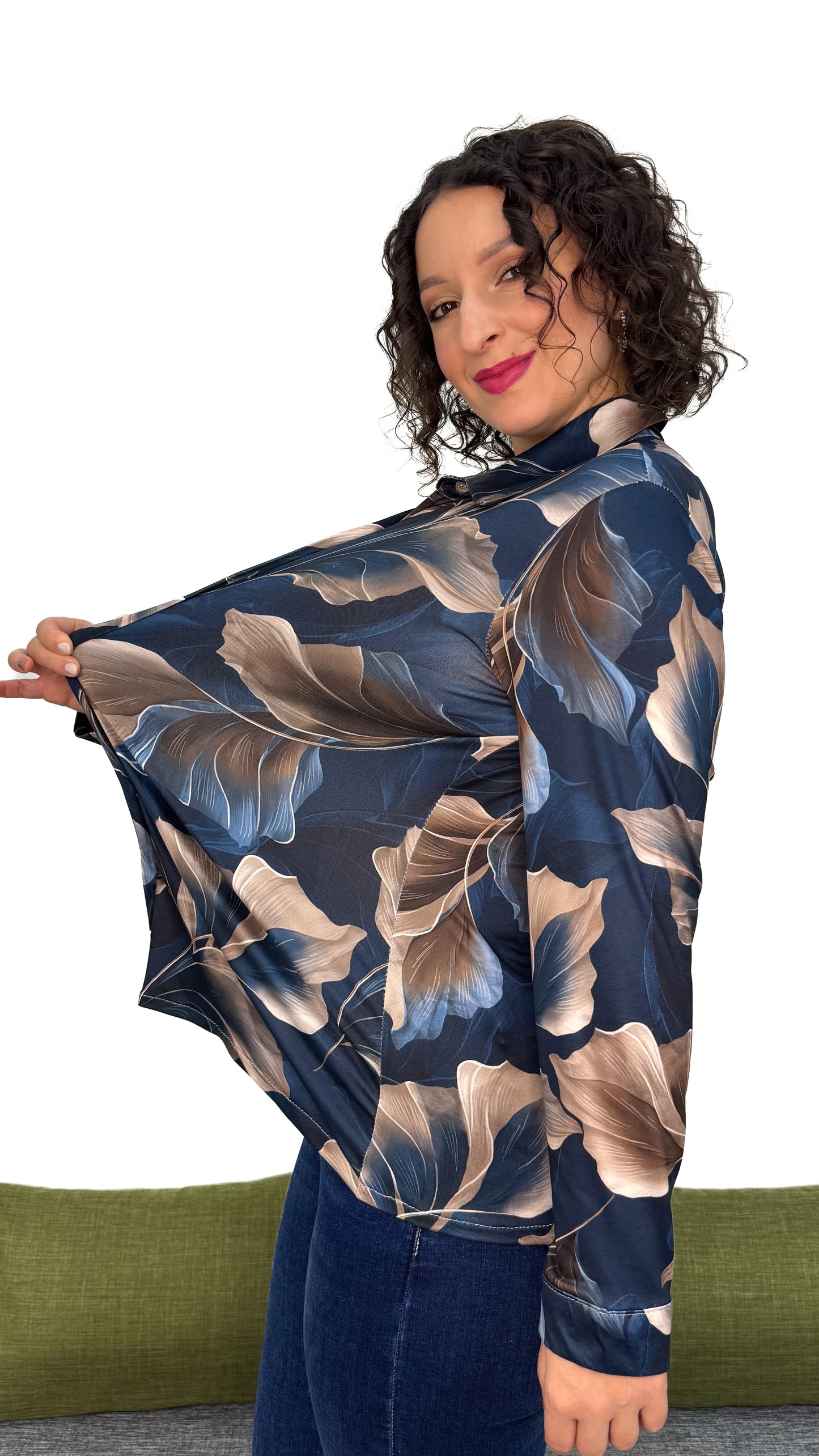 CAMICIA IN MAGLIA FANTASIA