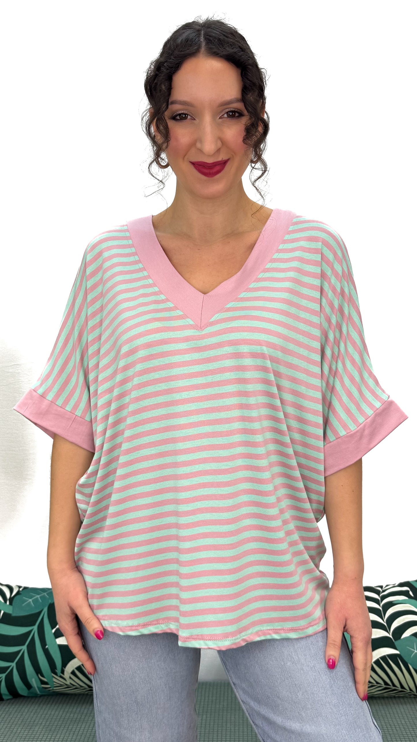 T-SHIRT MORBIDA A RIGHE