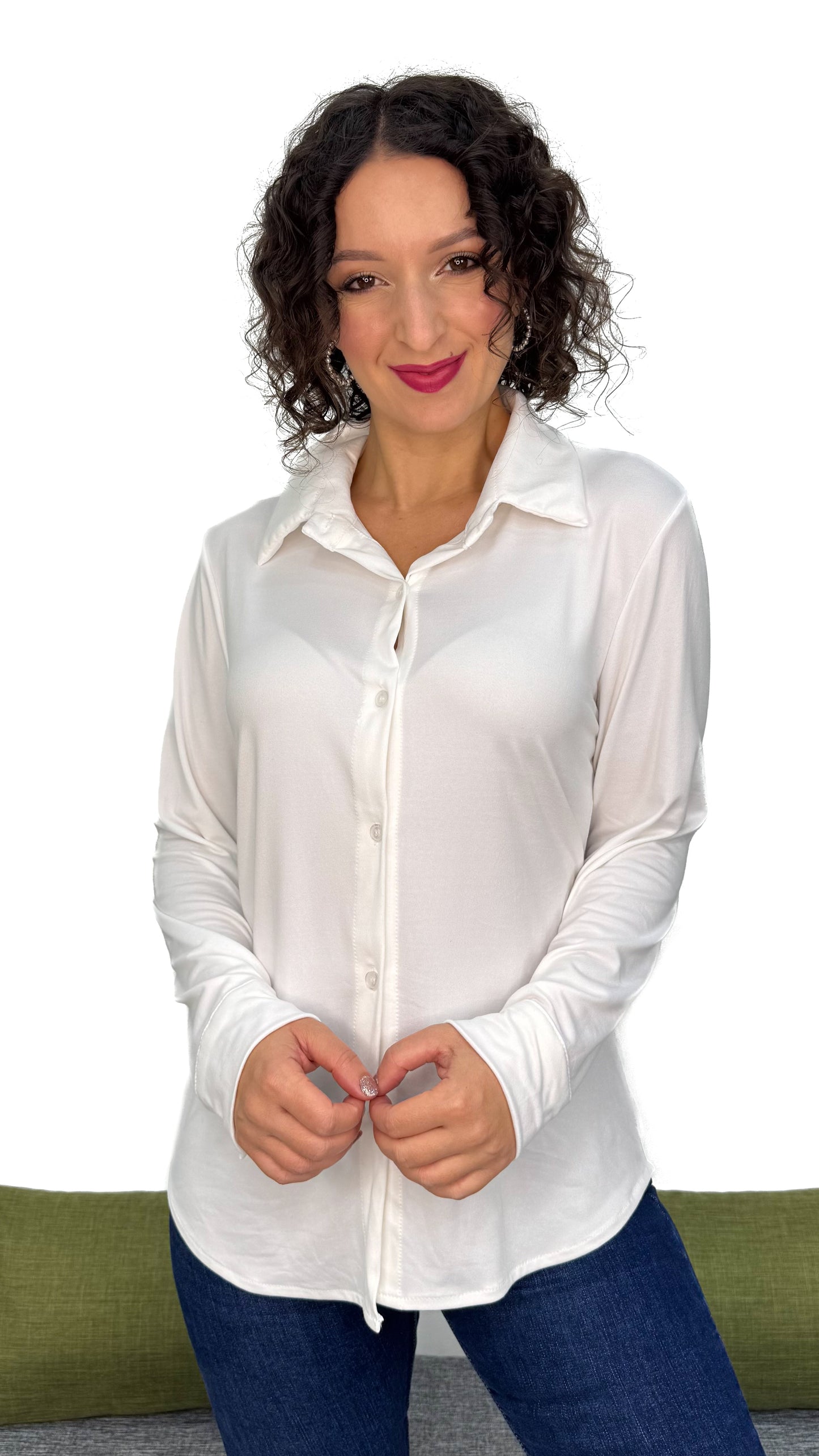 CAMICIA IN MAGLIA TINTA UNITA