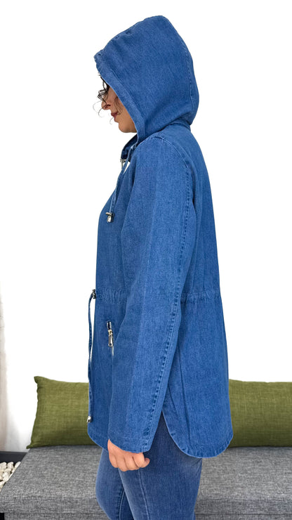 PARKA IN DENIM Double-face