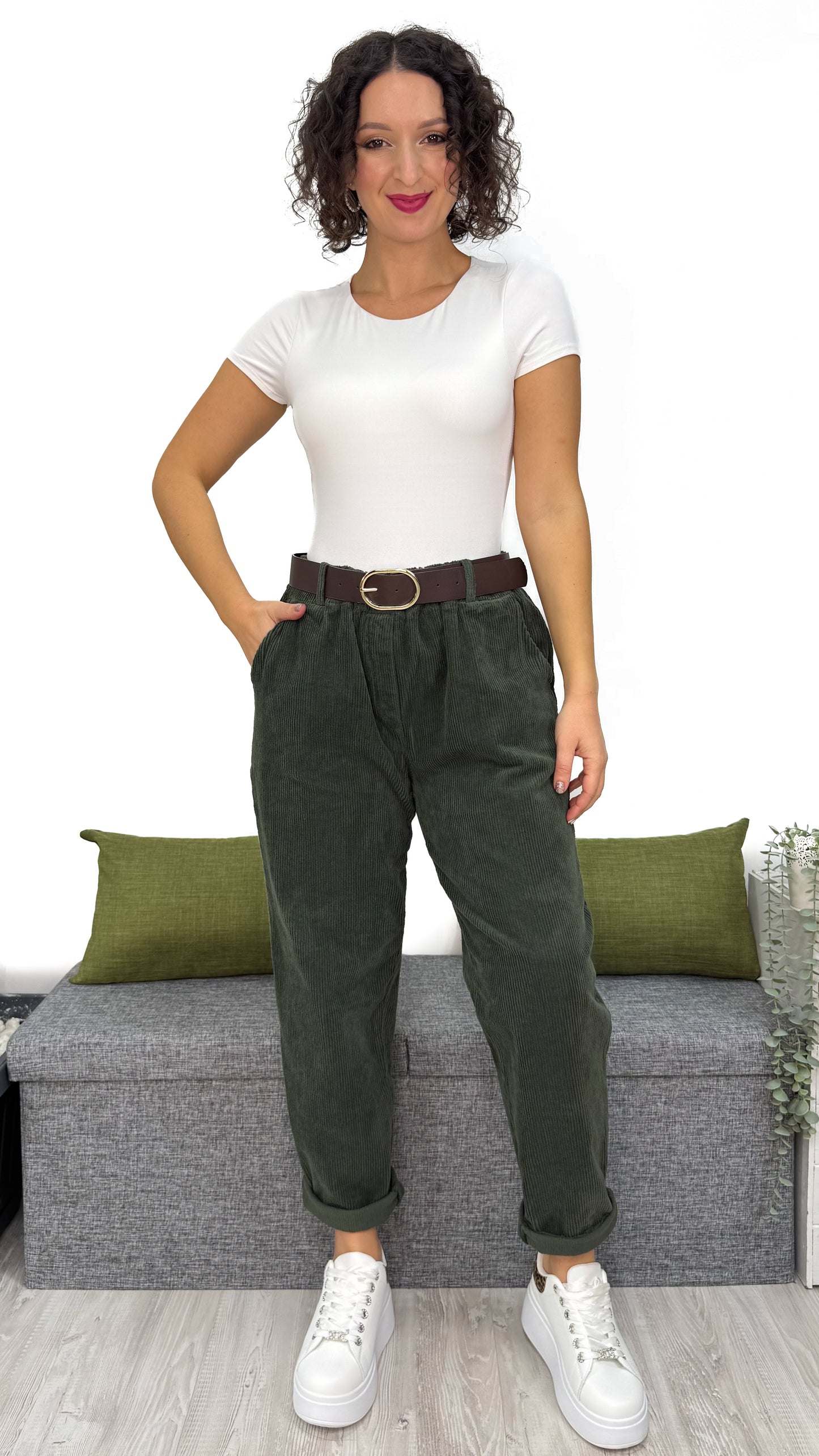 PANTALONE BALLON IN VELLUTO