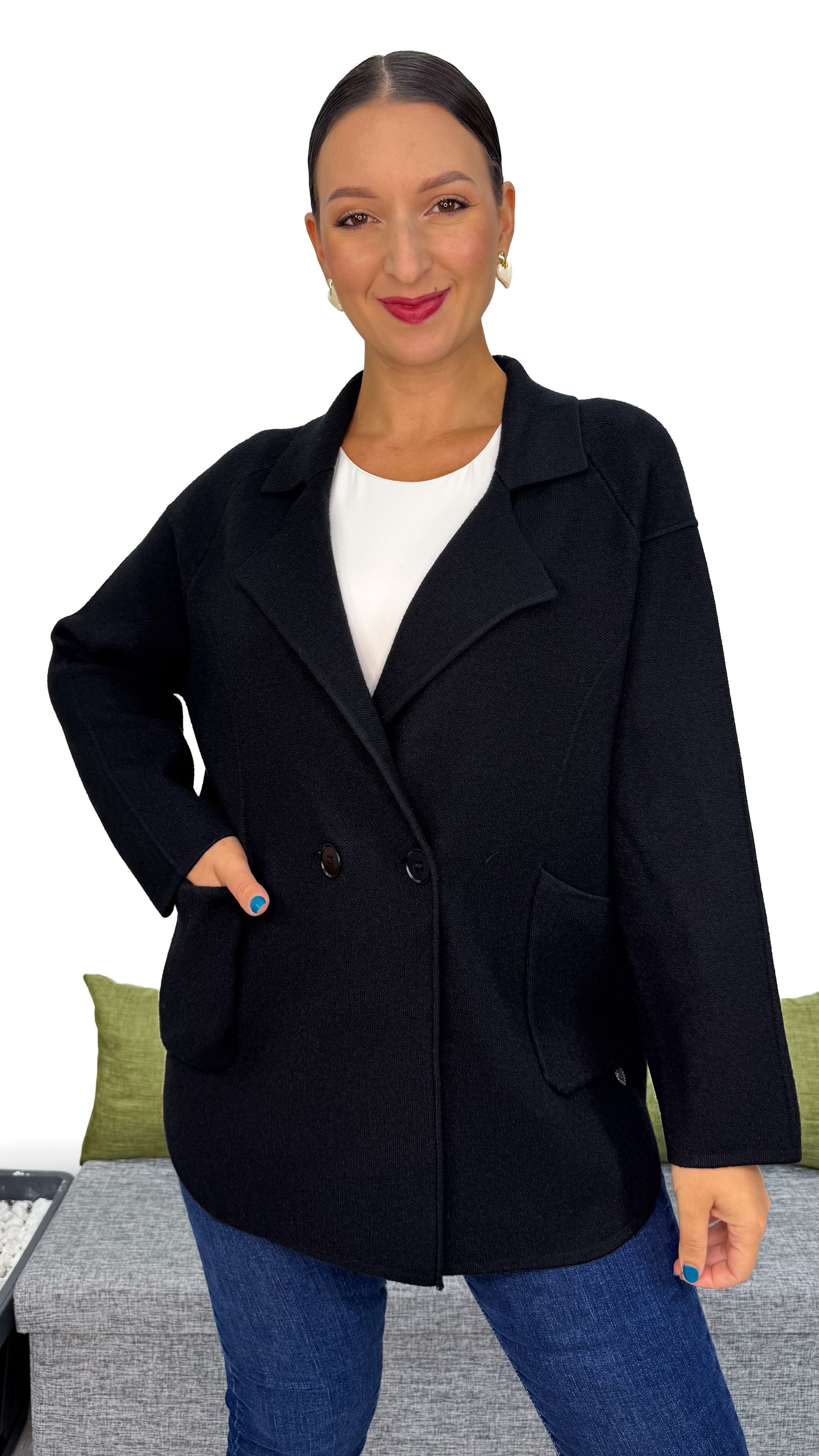 CARDIGAN/BLAZER IN MAGLIA