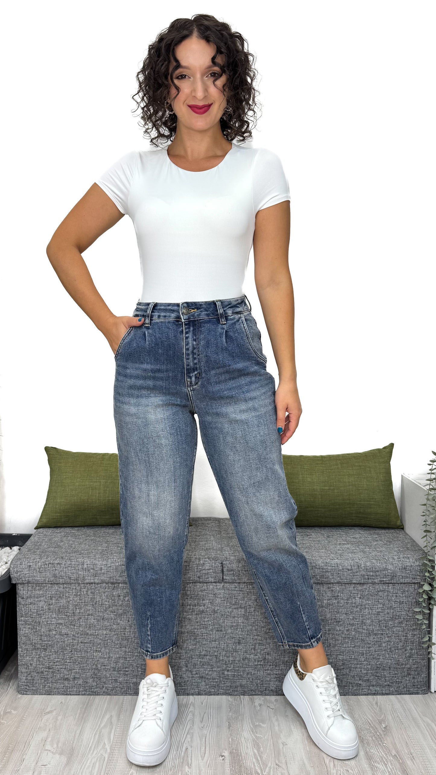 JEANS BALLON DENIM VINTAGE