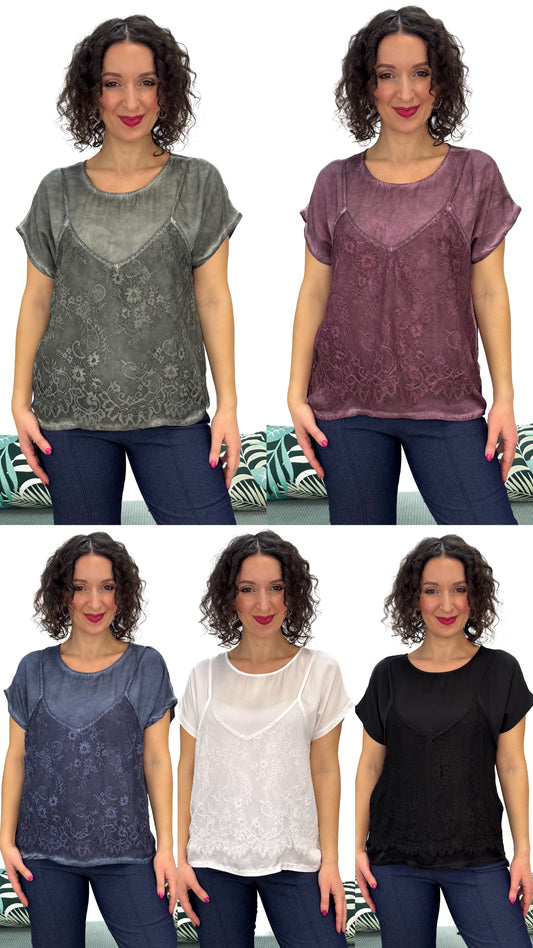 T-SHIRT DOPPIO EFFETTO