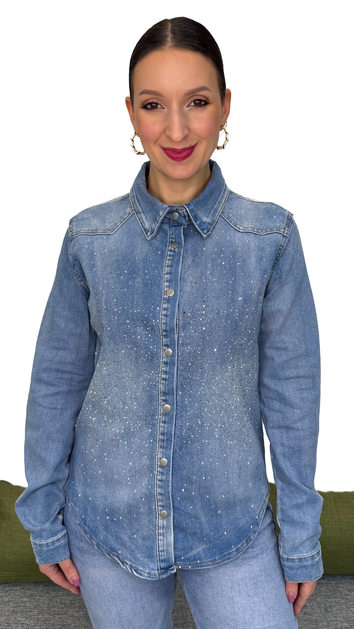 CAMICIA JEANS LUMINOSA