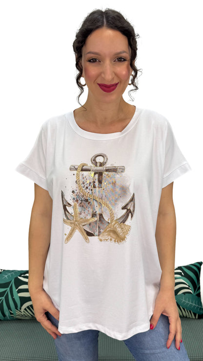 T-SHIRT ANCORA LINEA MORBIDA