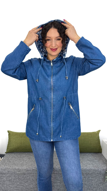 PARKA IN DENIM Double-face