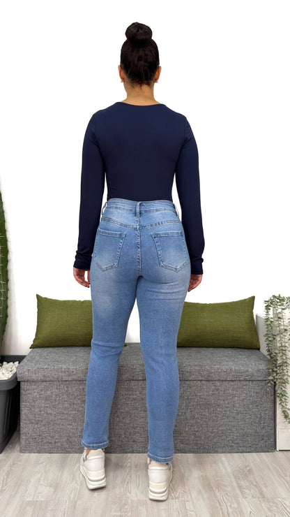 IL JEANS MOM-FIT CHE BRILLA