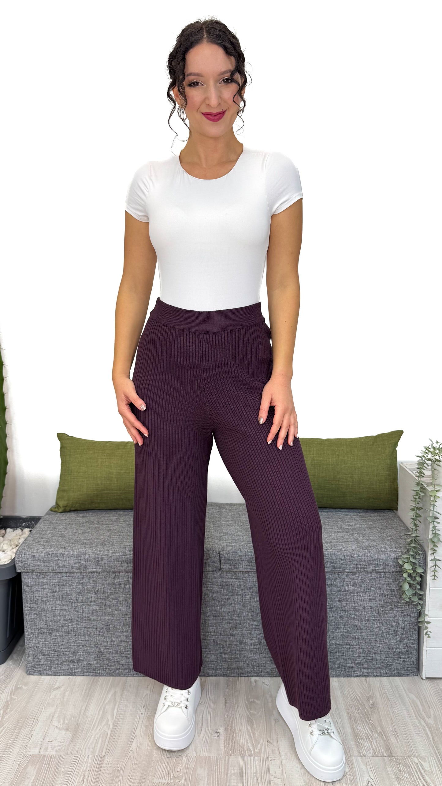 COORDINATO IN MAGLIA A COSTINE