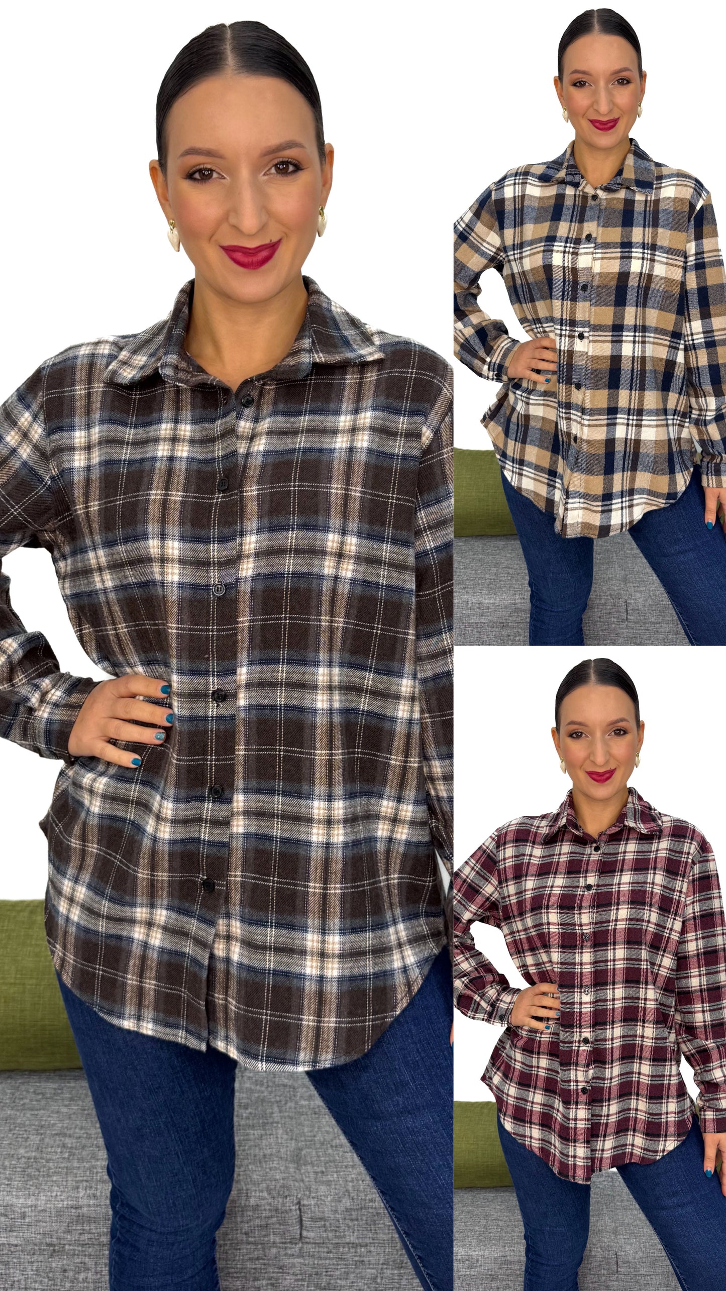 CAMICIA QUADRI IN FLANELLA