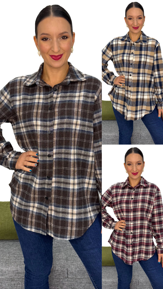 CAMICIA QUADRI IN FLANELLA