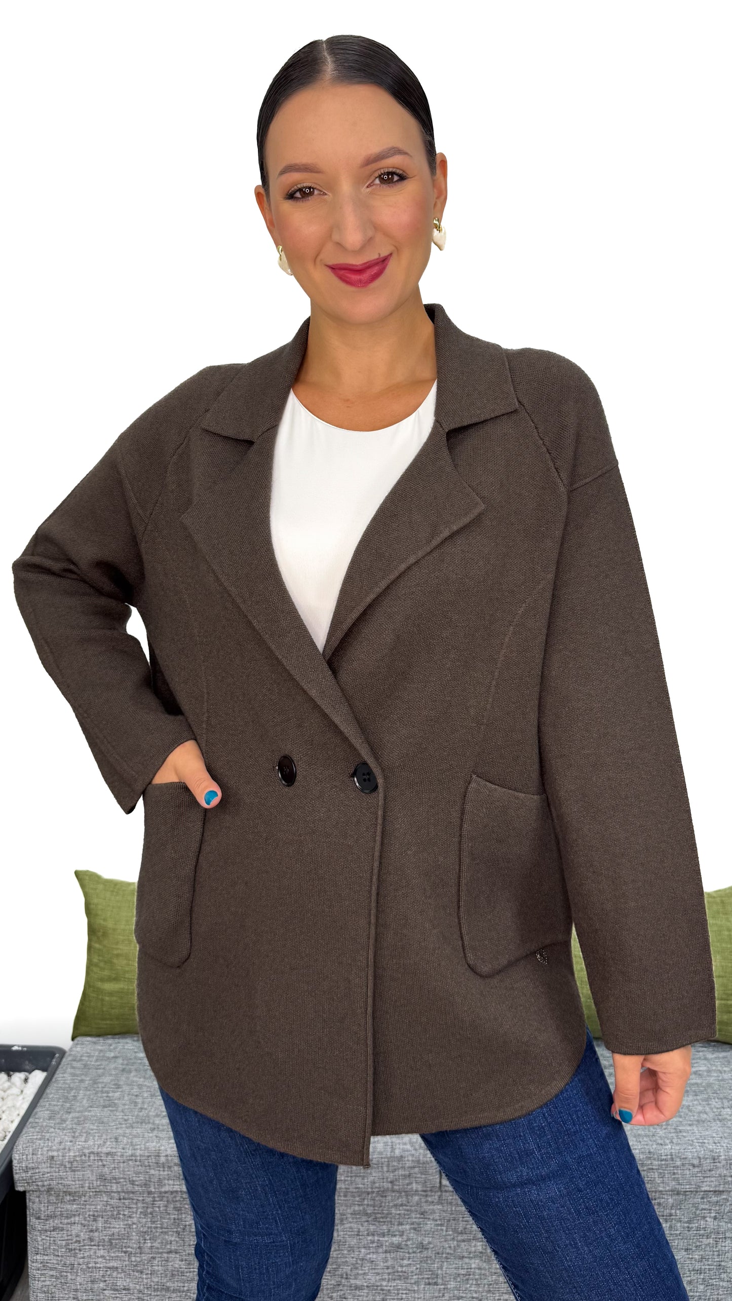 CARDIGAN/BLAZER IN MAGLIA