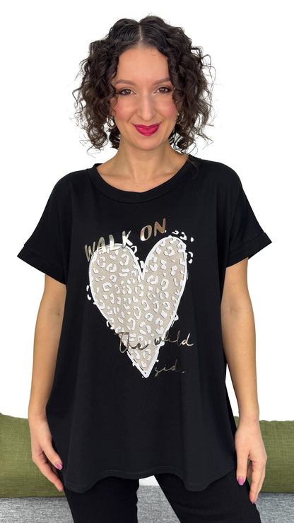 T-SHIRT CUORE LINEA MORBIDA