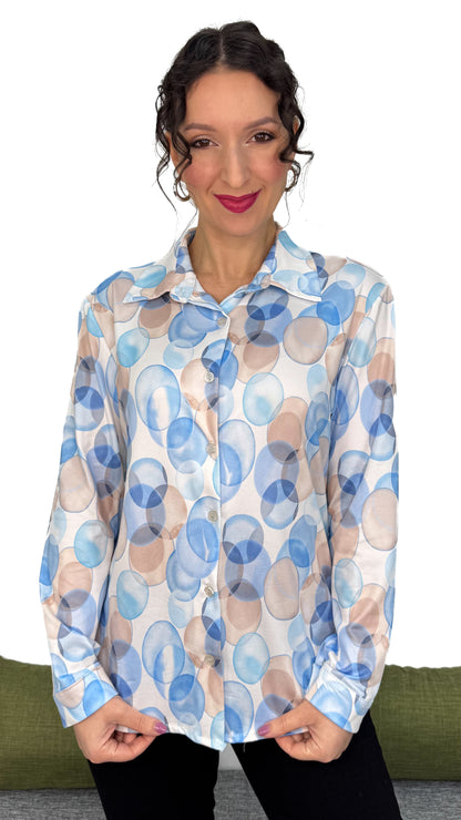 CAMICIA IN MAGLIA FANTASIA