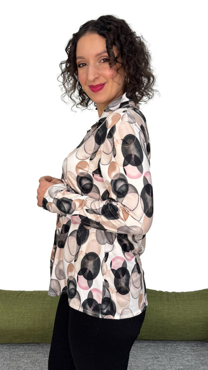 CAMICIA IN MAGLIA FANTASIA