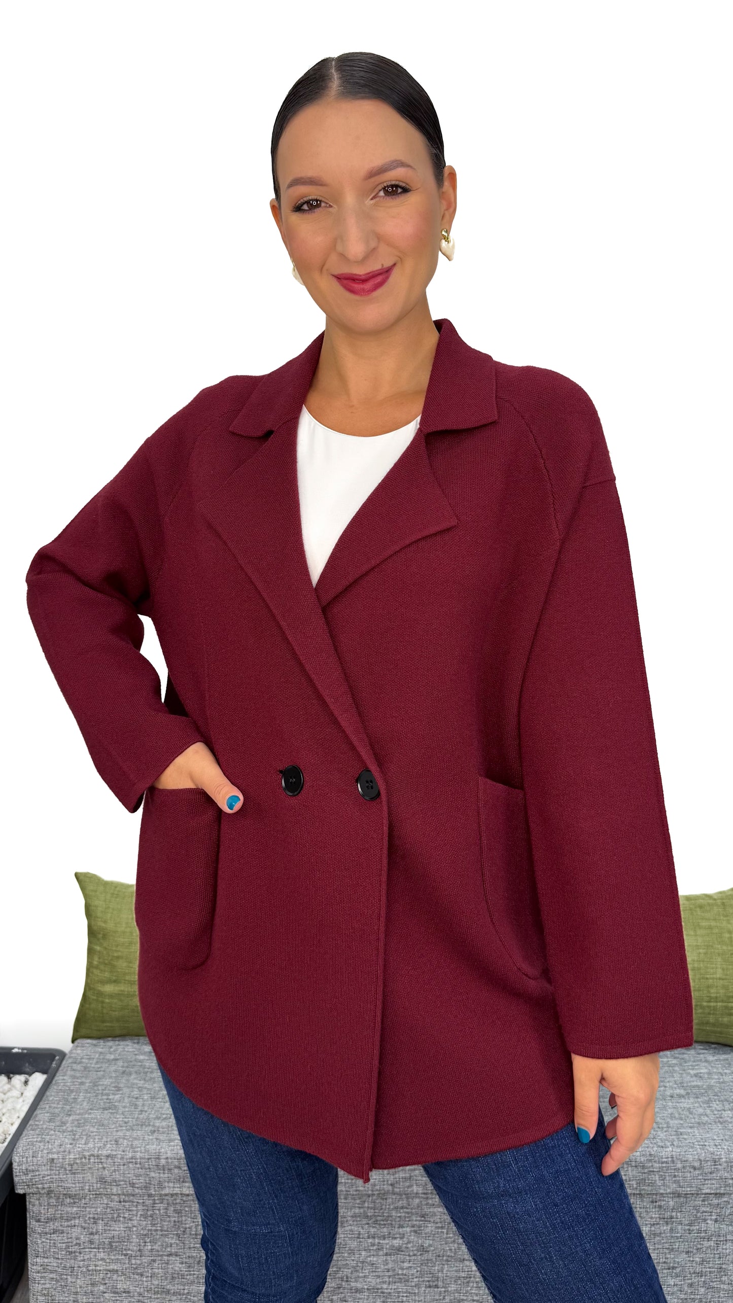CARDIGAN/BLAZER IN MAGLIA